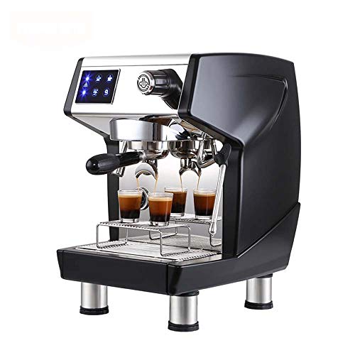 MKLFBY Coffee Machines Italian Double-Head Coffee Machine Automatic Insulation Household And Commercial Semi-Automatic Pump Steam-Type Concentrated Flower Coffee Machine Milking